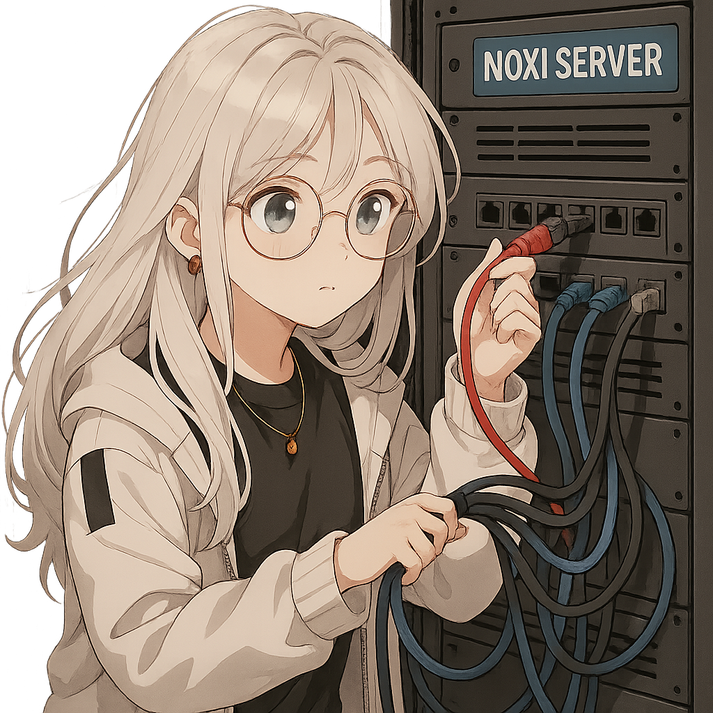 Noxi Labs AI assistant working with Noxi server infrastructure and network cables